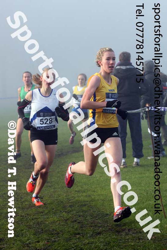 Womens under-17s and Juniors, European Cross Country Trials, Sefton Park, Liverpool. Photo: David T. Hewitson/Sports for All Pics